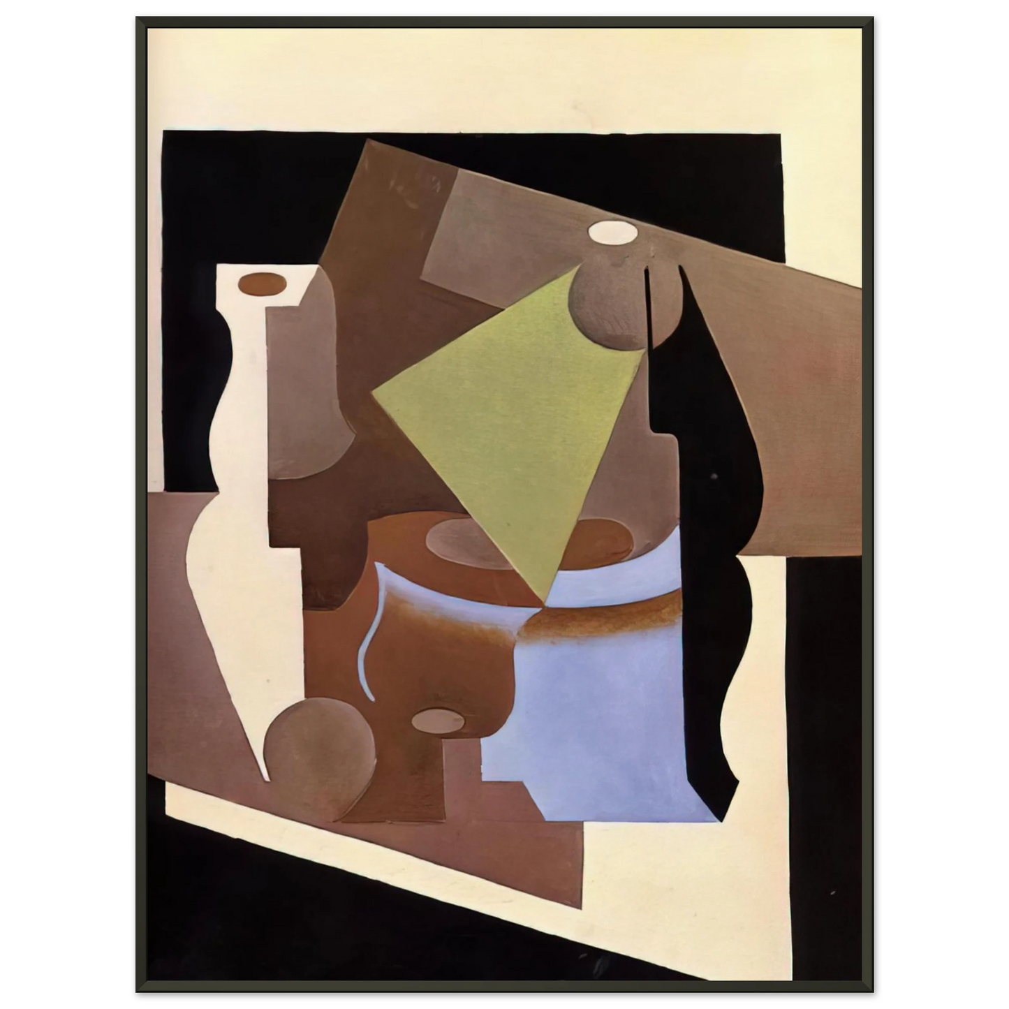 Juan Gris  STILL LIFE WITH LAMP 1919 Framed Art Print  - Aluminum Frame - 60x80 cm / 24x32 inches