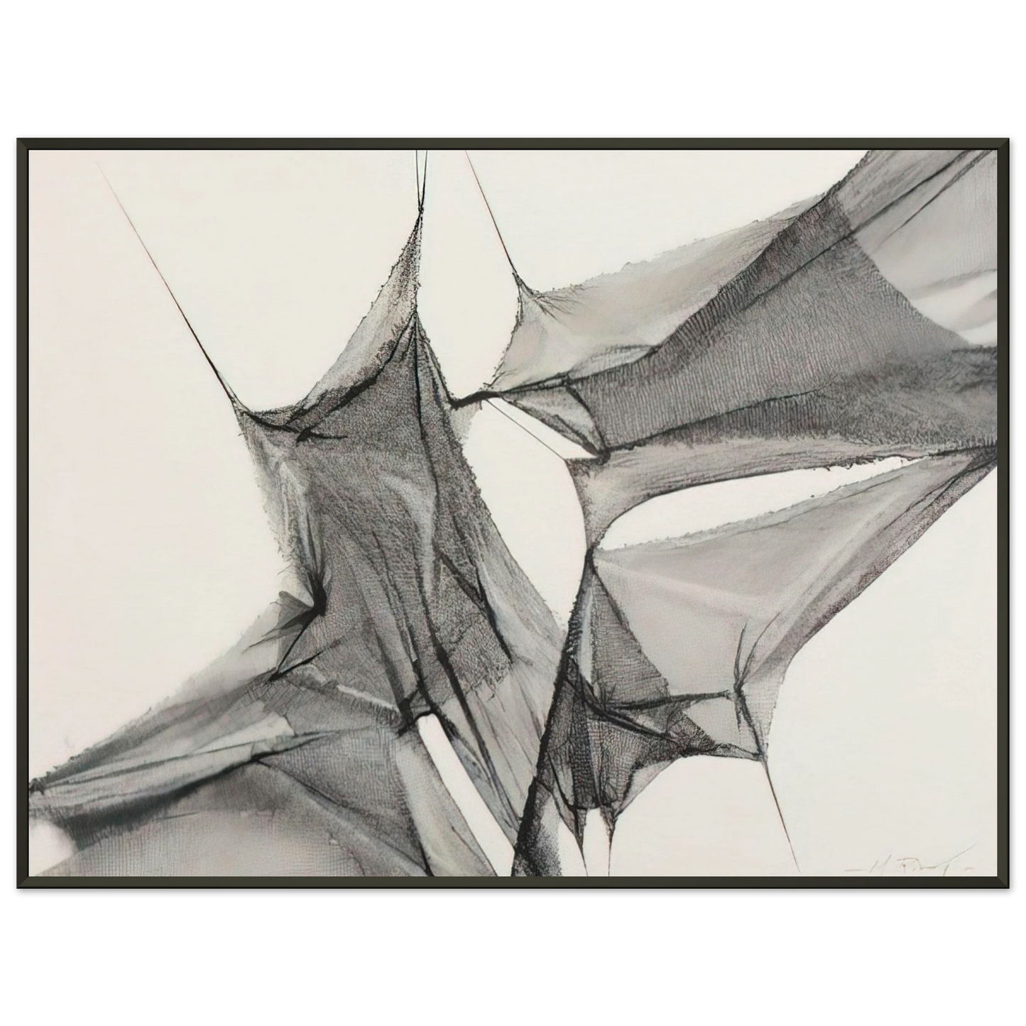 Manuel Rivera  Untitled  1975 Framed Art Print  - Aluminum Frame - 70x100 cm / 28x40 inches