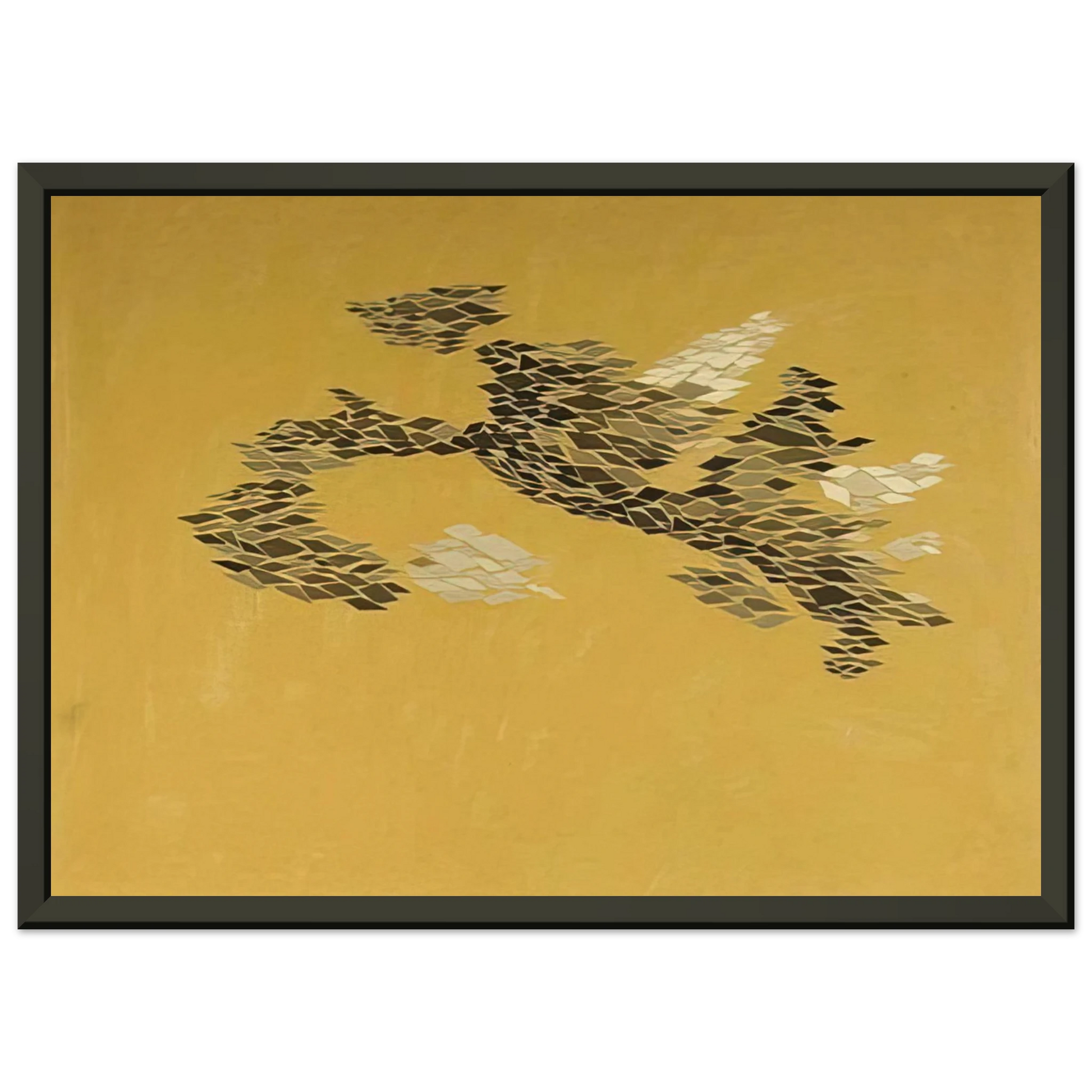 Robert Goodnough  Flying Rectangles  1969 Framed Art Print  - Aluminum Frame - 60x80 cm / 24x32 inches