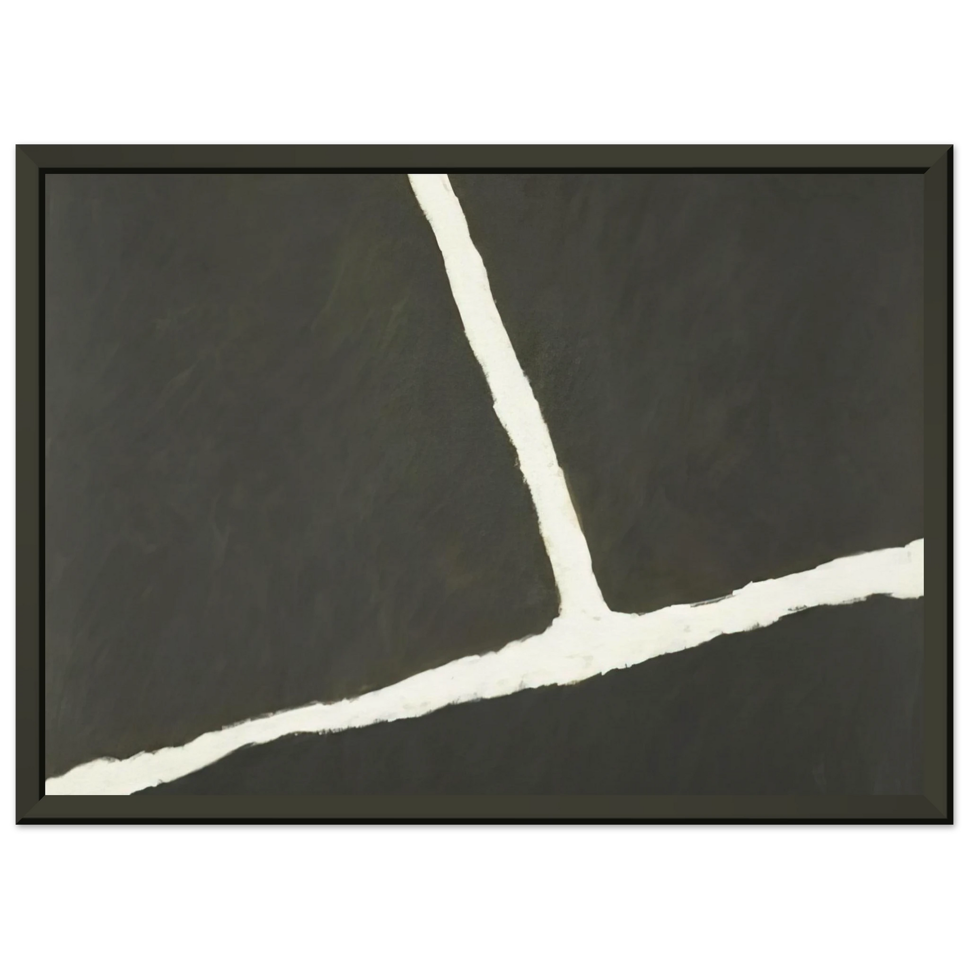 Ralston Crawford  Krijtlijnen HV  1977 Framed Art Print  - Aluminum Frame - 40x50 cm / 16x20 inches