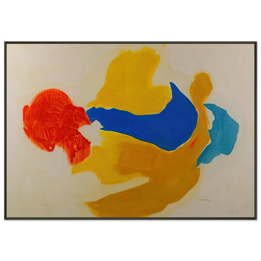 Helen Frankenthaler  Blue Jay  1963  United States Framed Art Print  - Aluminum Frame - 21x29.7 cm / 8x12"