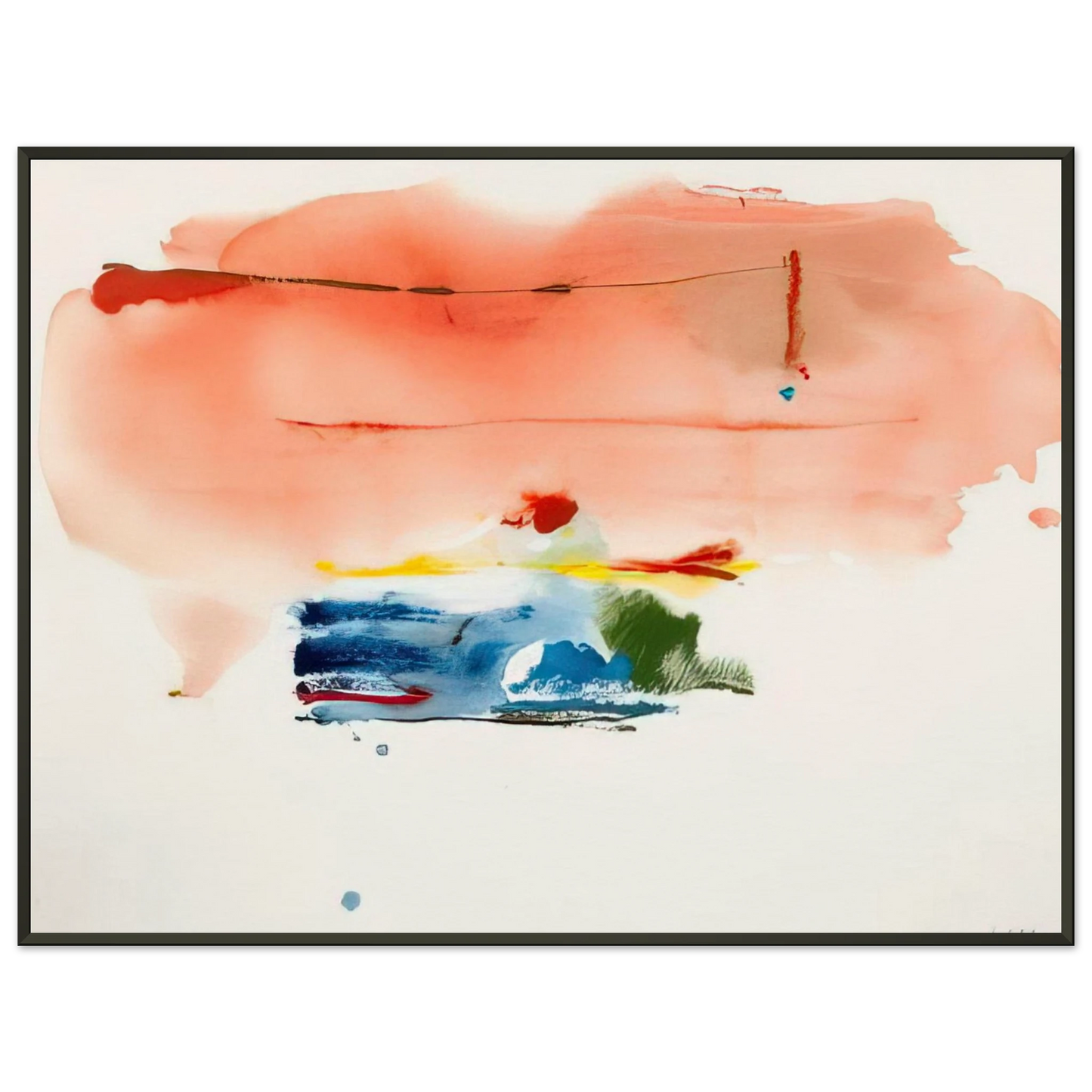 Helen Frankenthaler  Santa Fe II  1986 Framed Art Print  - Aluminum Frame - 60x80 cm / 24x32 inches