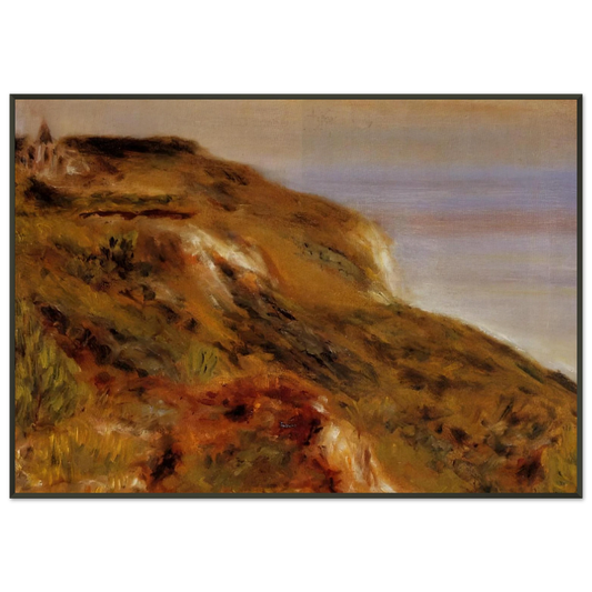 PierreAuguste Renoir  The Varangeville Church and the Cliffs Framed Art Print  - Aluminum Frame - 21x29.7 cm / 8x12"
