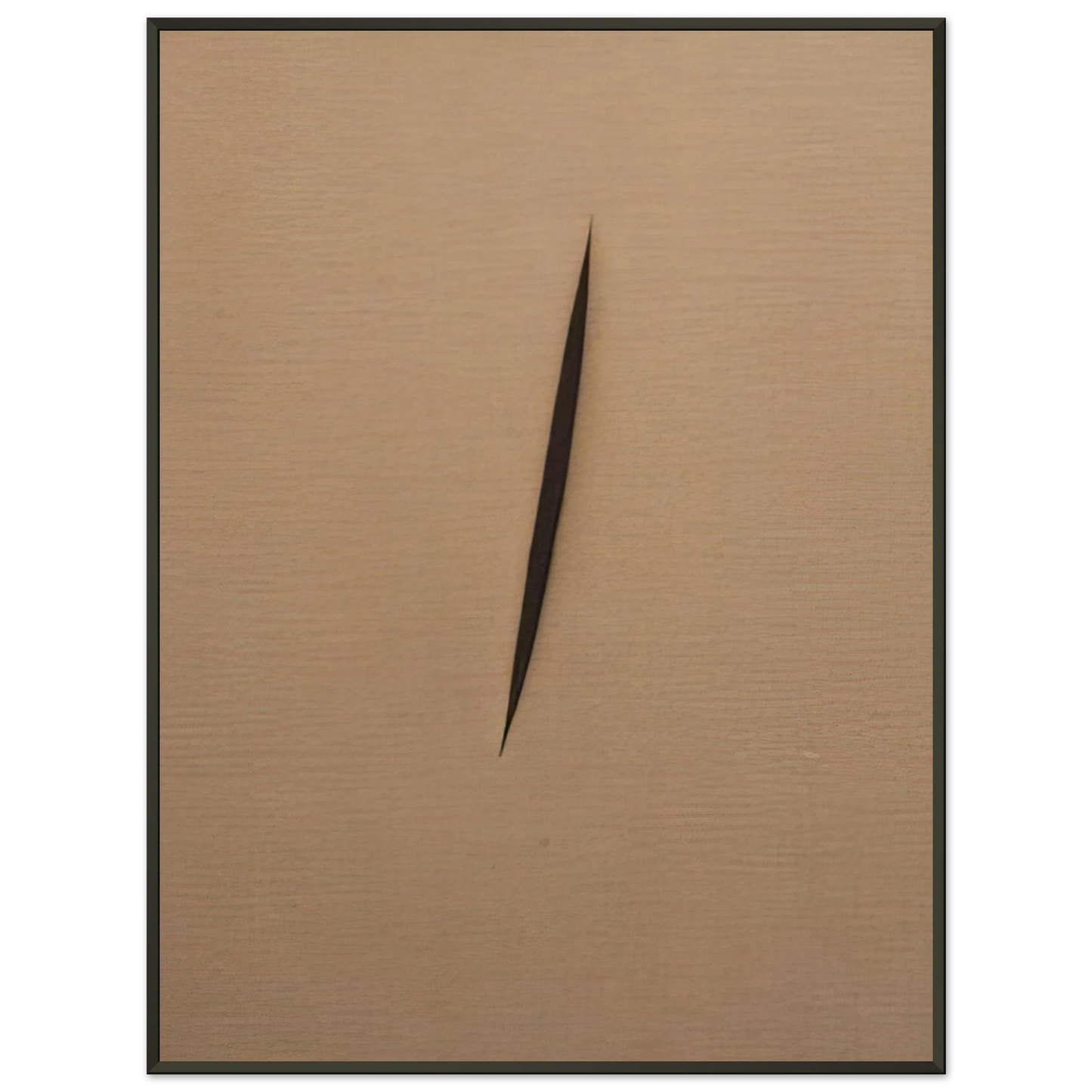 Lucio Fontana  Concept Spatiale  1960 Framed Art Print  - Aluminum Frame - 70x100 cm / 28x40 inches