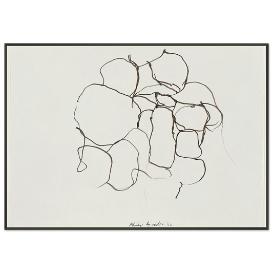 Philip Guston  UNTITLED 5 Framed Art Print  - Aluminum Frame - 21x29.7 cm / 8x12"