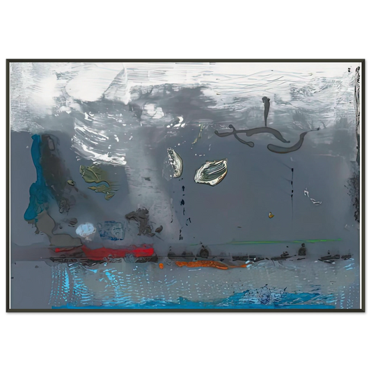 Helen Frankenthaler  Vespers 1992 Framed Art Print  - Aluminum Frame - 21x29.7 cm / 8x12"