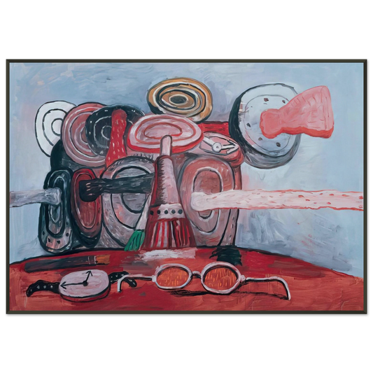 Philip Guston  AS IT GOES Framed Art Print  - Aluminum Frame - 21x29.7 cm / 8x12"