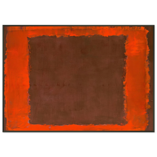 Mark Rothko  Untitled Mural for End Wall  1959 Framed Art Print  - Aluminum Frame - 21x29.7 cm / 8x12"