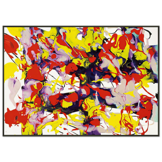 Sam Francis  Untitled  SFP9469  SFF 1743  Framed Art Print  - Aluminum Frame - 21x29.7 cm / 8x12"