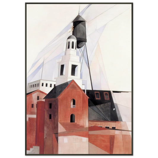 Charles Demuth  Lancaster  1920 Framed Art Print  - Aluminum Frame - 21x29.7 cm / 8x12"