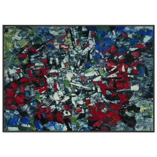 JeanPaul Riopelle  The Wheel II Framed Art Print  - Aluminum Frame - 21x29.7 cm / 8x12"
