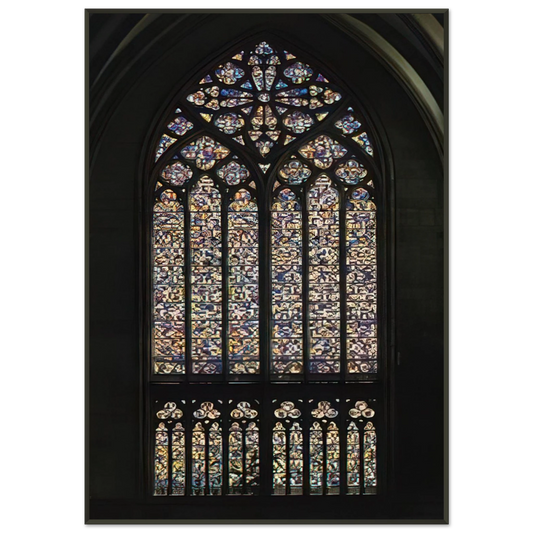 Gerhard Richter  COLOGNE CATHEDRAL WINDOW 2007 Framed Art Print  - Aluminum Frame - 21x29.7 cm / 8x12"