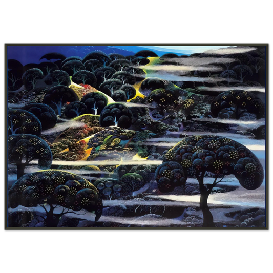 Eyvind Earle  Garden of Eden Framed Art Print  - Aluminum Frame - 21x29.7 cm / 8x12"