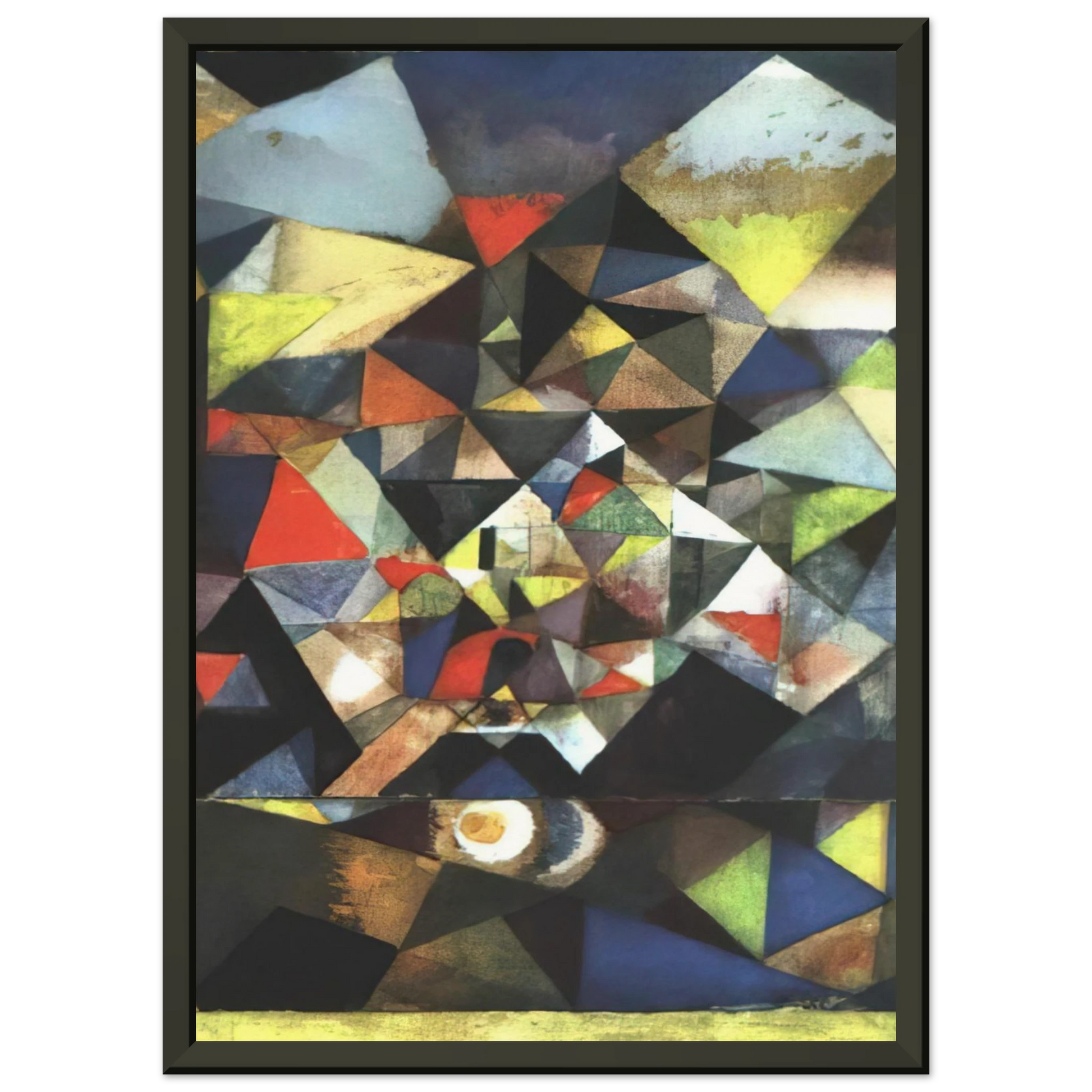 Paul Klee  WITH THE EGG 1917 Framed Art Print  - Aluminum Frame - 60x80 cm / 24x32 inches