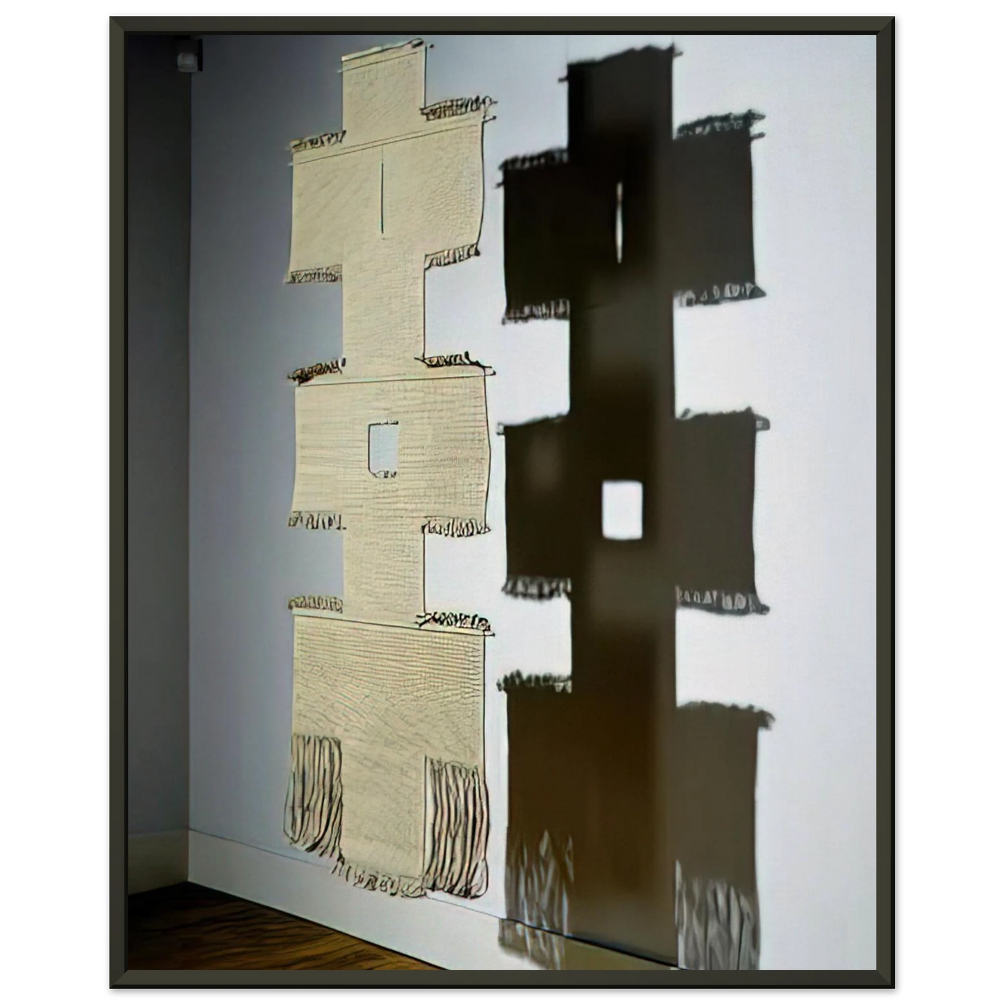 Lenore Tawney  PATH II 1966 Framed Art Print  - Aluminum Frame - 70x100 cm / 28x40 inches