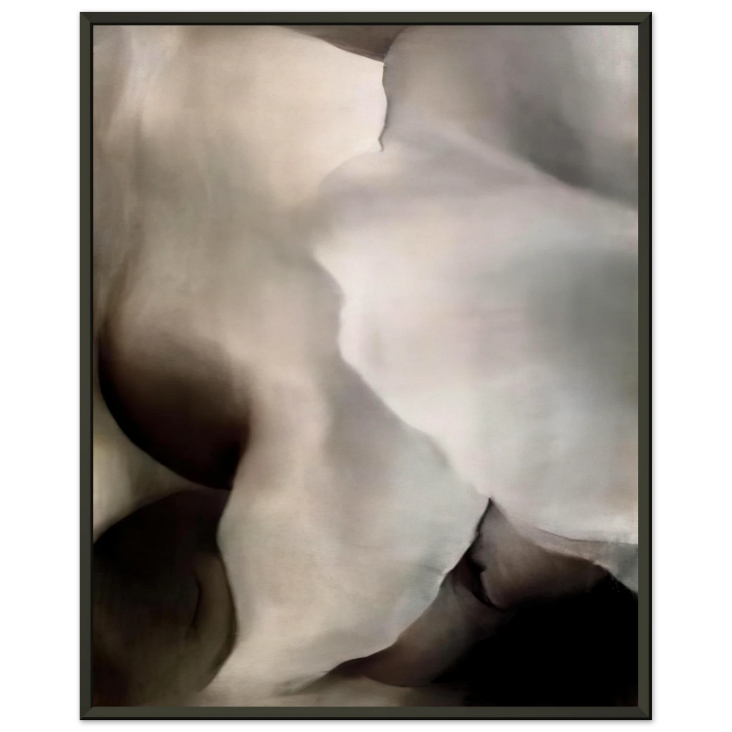 Georgia OKeeffe  Dark Iris 3 Framed Art Print  - Aluminum Frame - 60x80 cm / 24x32 inches