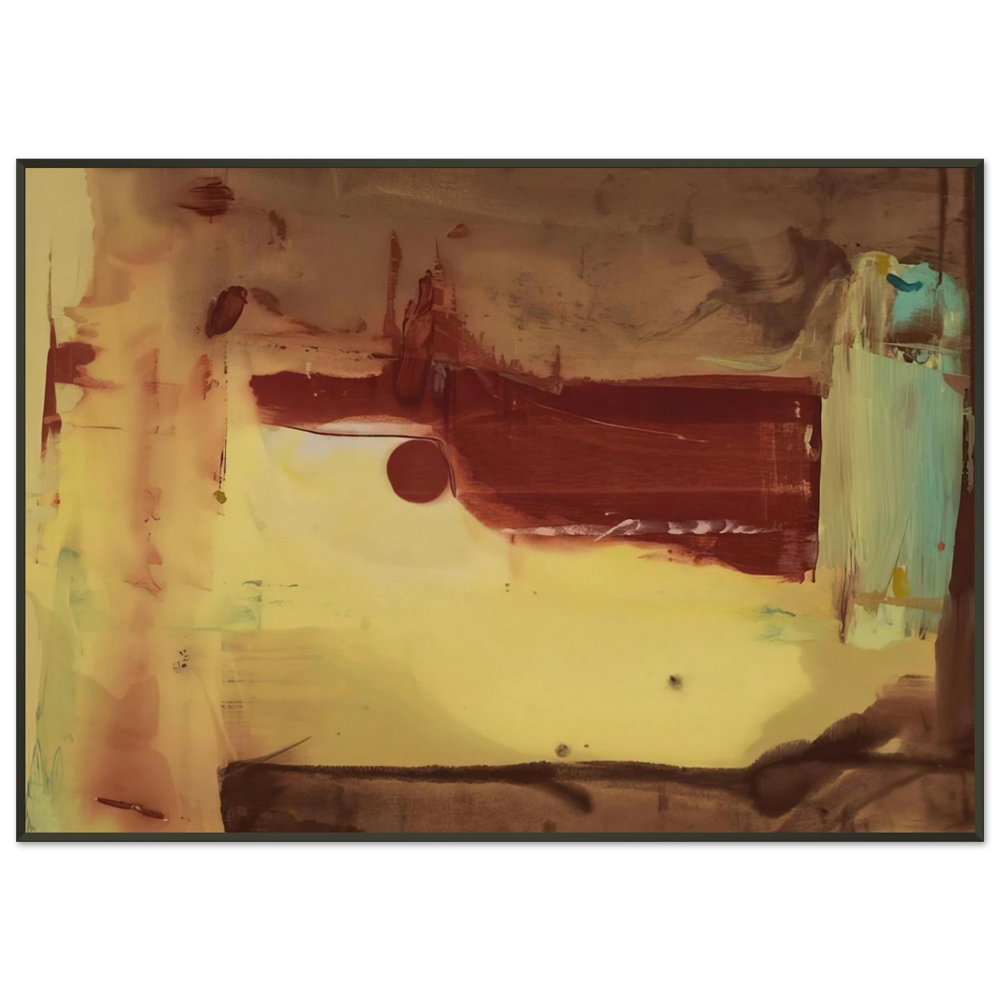 Helen Frankenthaler  Desert Pass  1976 Framed Art Print  - Aluminum Frame - 21x29.7 cm / 8x12"