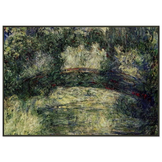 claude monet  The Japanese Bridge 10 Framed Art Print  - Aluminum Frame - 21x29.7 cm / 8x12"