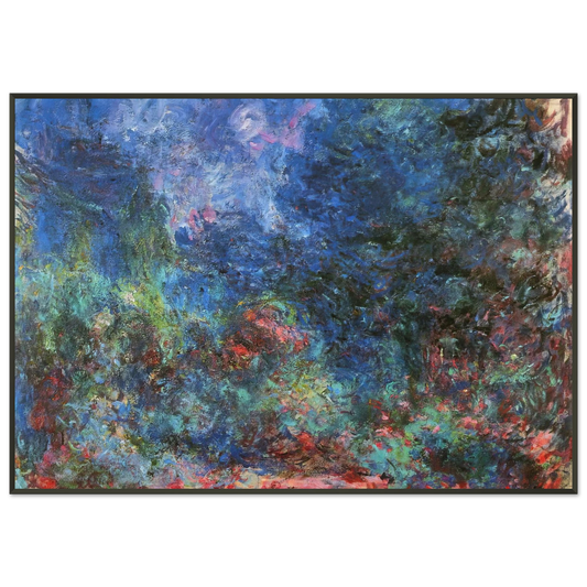 claude monet  The House at Giverny Viewed from the Rose Garden Framed Art Print  - Aluminum Frame - 21x29.7 cm / 8x12"