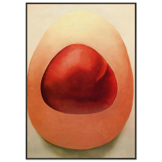 Georgia OKeeffe  Red and Pink Rocks Framed Art Print  - Aluminum Frame - 21x29.7 cm / 8x12"