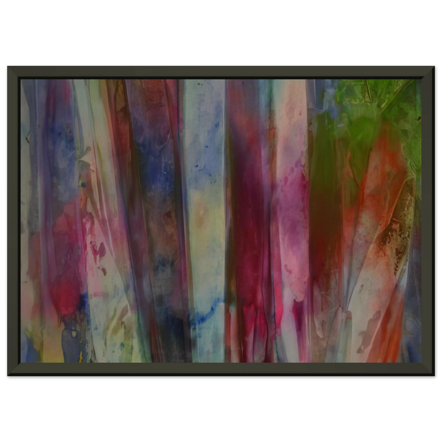 Sam Gilliam  Rainfall Framed Art Print  - Aluminum Frame - 40x50 cm / 16x20 inches