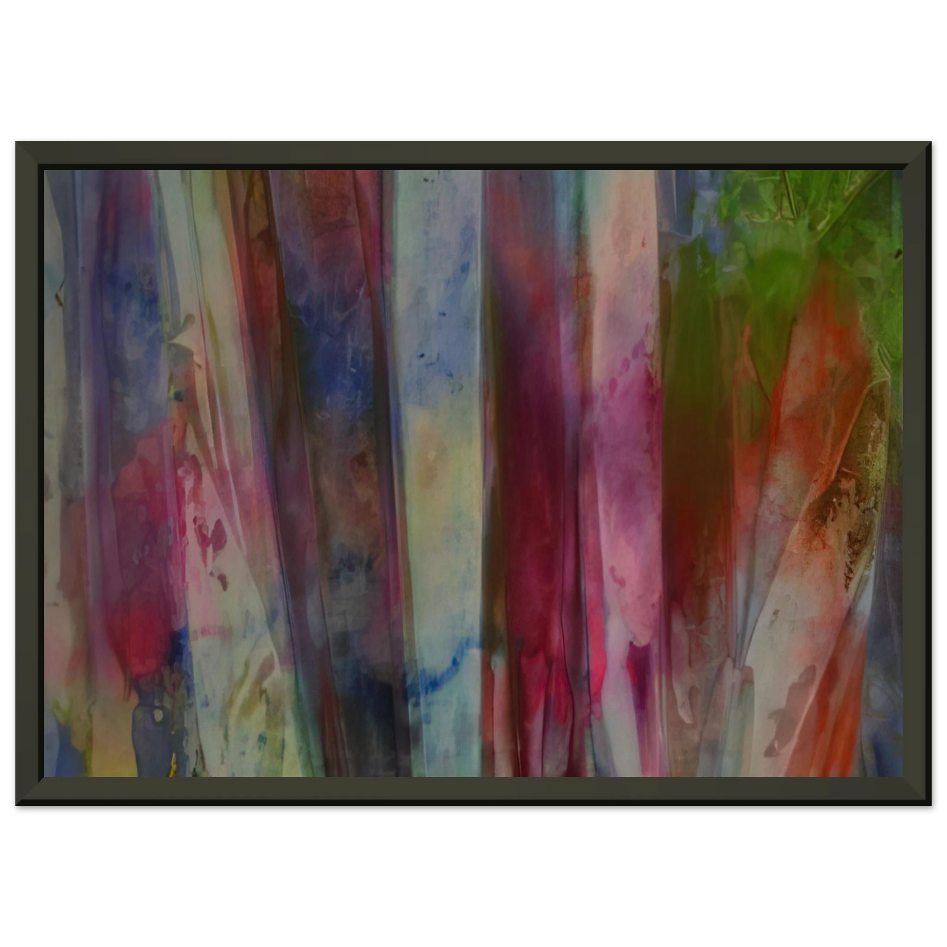 Sam Gilliam  Rainfall Framed Art Print  - Aluminum Frame - 40x50 cm / 16x20 inches