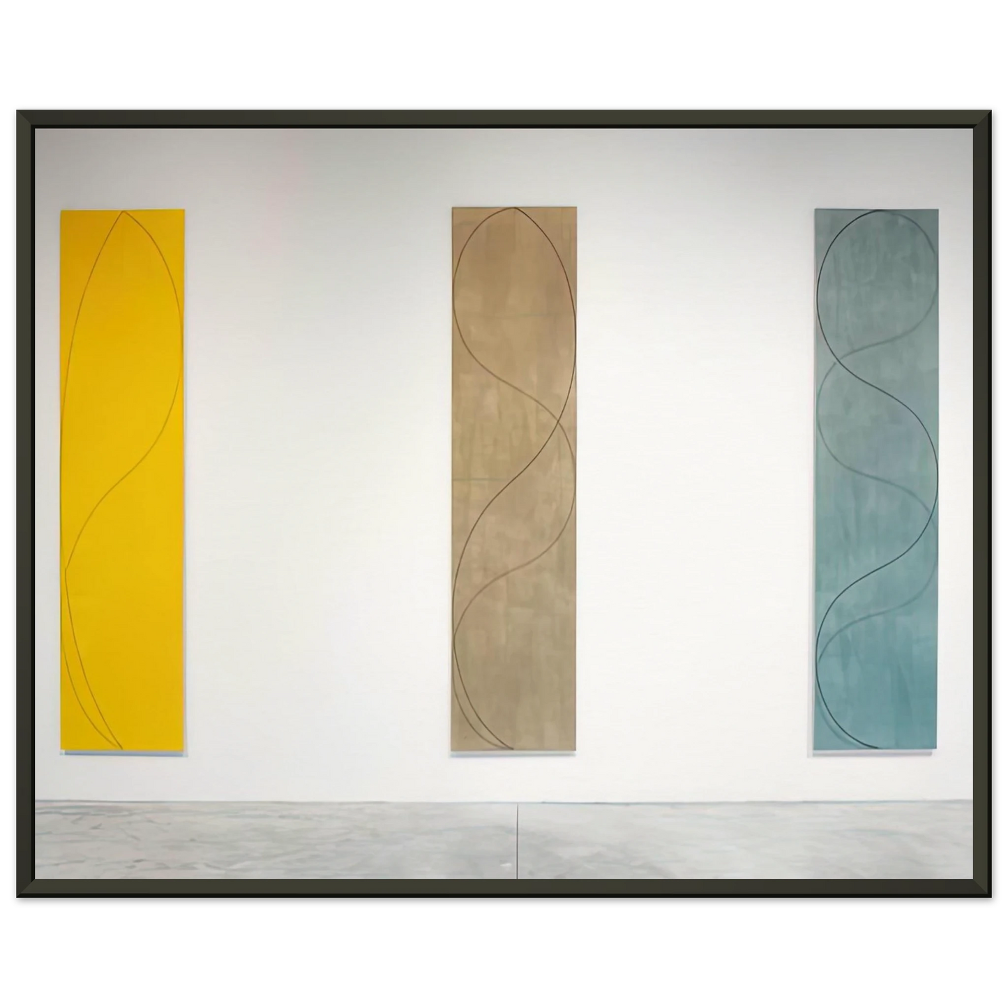 Robert Mangold  COLUMN PAINTINGS 2004 Framed Art Print  - Aluminum Frame - 40x50 cm / 16x20 inches