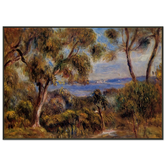 PierreAuguste Renoir  The Sea at Cagnes Framed Art Print  - Aluminum Frame - 21x29.7 cm / 8x12"