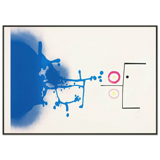 Victor Pasmore  Sun and Sky  1979 Framed Art Print  - Aluminum Frame - 21x29.7 cm / 8x12"
