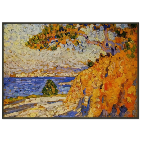 Theo van Rysselberghe  MIDI LANDSCAPE Framed Art Print  - Aluminum Frame - 21x29.7 cm / 8x12"
