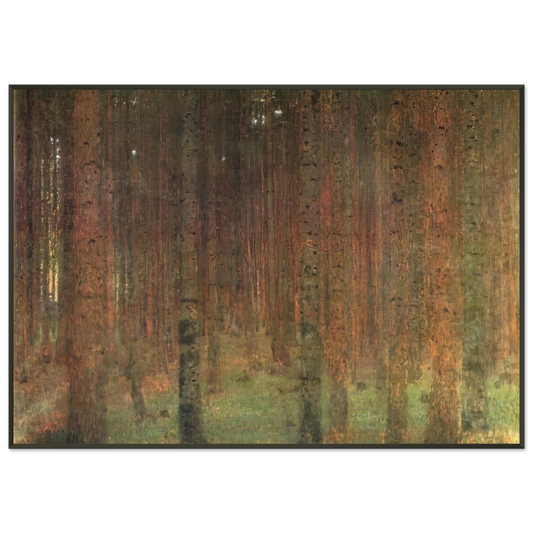 Gustav Klimt  PINE FOREST II Framed Art Print  - Aluminum Frame - 21x29.7 cm / 8x12"