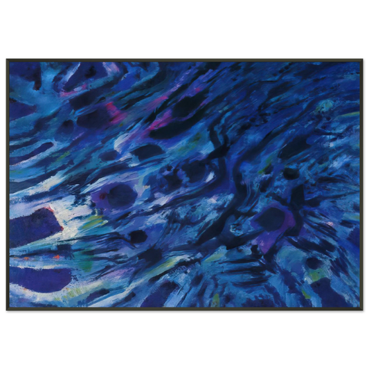Alfred Manessier  Eaux vives  1979 Framed Art Print  - Aluminum Frame - 21x29.7 cm / 8x12"