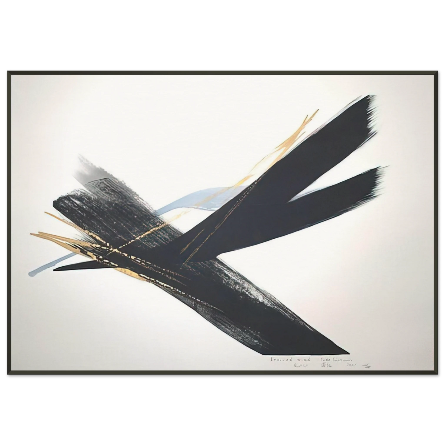 Toko Shinoda  Arrived Wind  2001 Framed Art Print  - Aluminum Frame - 21x29.7 cm / 8x12"