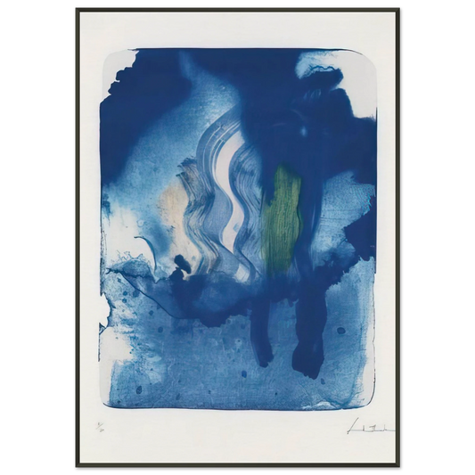 Helen Frankenthaler  Reflections V  1995 Framed Art Print  - Aluminum Frame - 21x29.7 cm / 8x12"