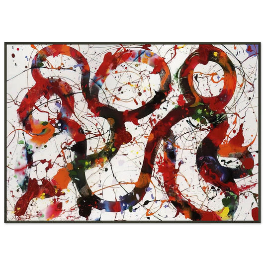 Sam Francis  Untitled  SFP8812  Framed Art Print  - Aluminum Frame - 21x29.7 cm / 8x12"