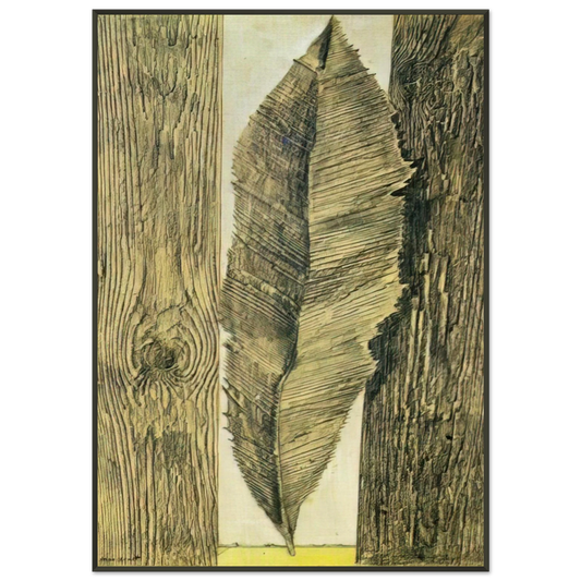 Max Ernst  Leaf customs Framed Art Print  - Aluminum Frame - 21x29.7 cm / 8x12"