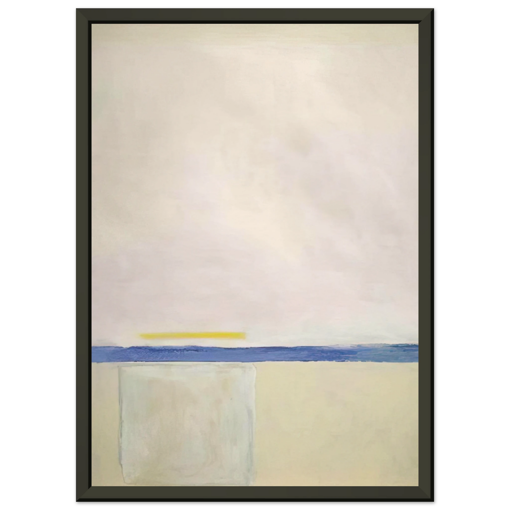 Theodoros Stamos  Low White Sun Box  1965 Framed Art Print  - Aluminum Frame - 40x50 cm / 16x20 inches