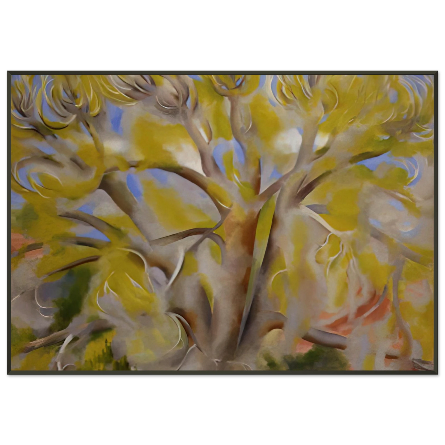 Georgia OKeeffe  Spring Tree No 1 Framed Art Print  - Aluminum Frame - 21x29.7 cm / 8x12"