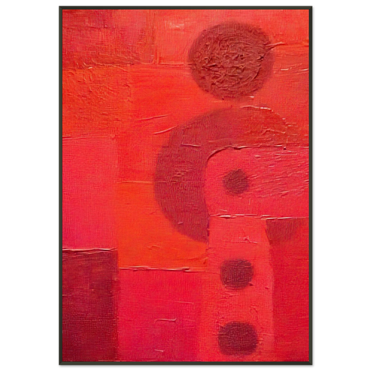 Pedro Coronel  Deshabitados 101 Framed Art Print  - Aluminum Frame - 21x29.7 cm / 8x12"