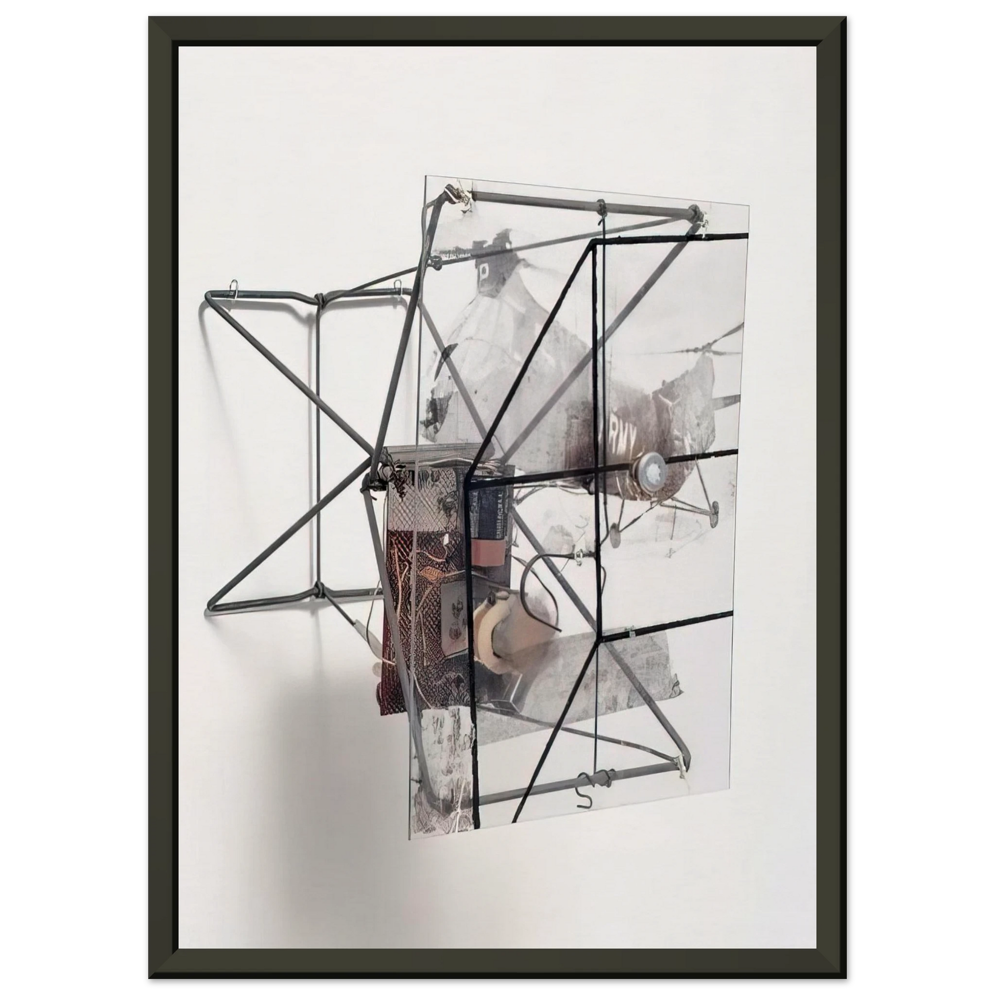 Robert Rauschenberg  DRY CELL 1963 Framed Art Print  - Aluminum Frame - 70x100 cm / 28x40 inches