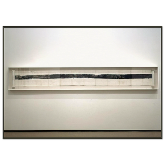 Robert Rauschenberg  AUTOMOBILE TIRE PRINT 1953 Framed Art Print  - Aluminum Frame - 21x29.7 cm / 8x12"