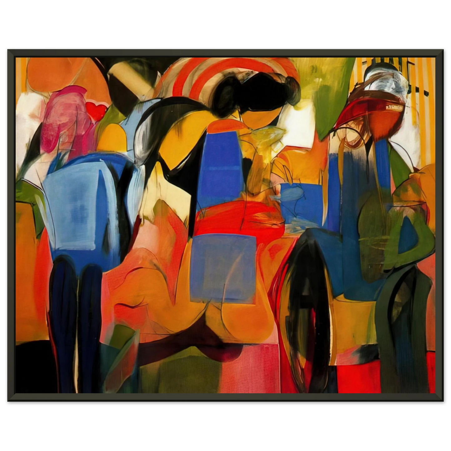 Miriam Schapiro  Facade  Abstract Expressionism Framed Art Print  - Aluminum Frame - 40x50 cm / 16x20 inches