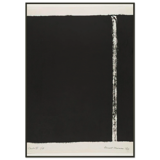Barnett Newman  Canto VI Framed Art Print  - Aluminum Frame - 21x29.7 cm / 8x12"