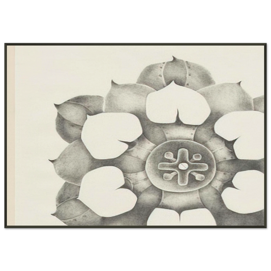 Lee Bontecou  TENTH STONE 1968 Framed Art Print  - Aluminum Frame - 21x29.7 cm / 8x12"