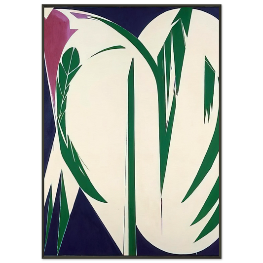 Lee Krasner  Rising Green Framed Art Print  - Aluminum Frame - 21x29.7 cm / 8x12"