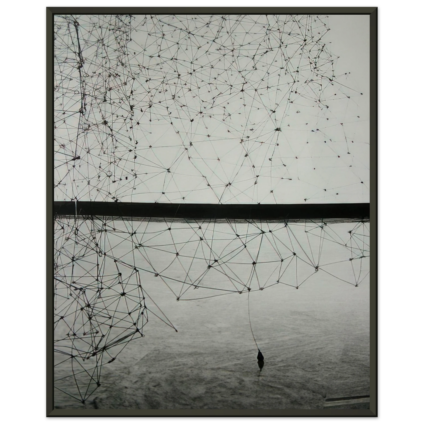 Gego  Reticularea  1969 Framed Art Print  - Aluminum Frame - 60x80 cm / 24x32 inches