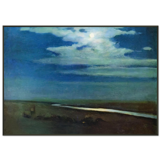Arkhyp Kuindzhi  Night Framed Art Print  - Aluminum Frame - 21x29.7 cm / 8x12"