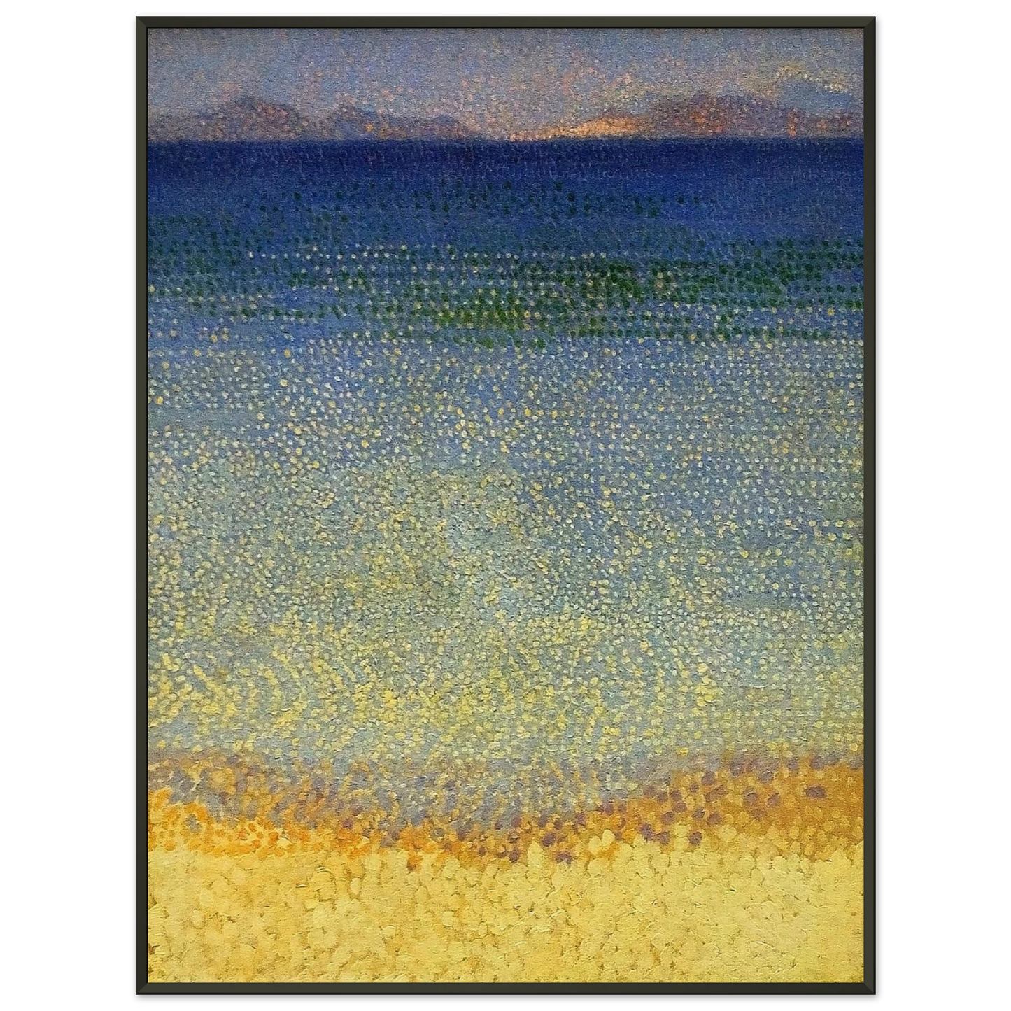 HenriEdmond Cross  The Iles dOr The Iles dHyeres Var Framed Art Print  - Aluminum Frame - 70x100 cm / 28x40 inches