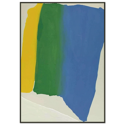Helen Frankenthaler  Summer Insignia  1969 Framed Art Print  - Aluminum Frame - 21x29.7 cm / 8x12"