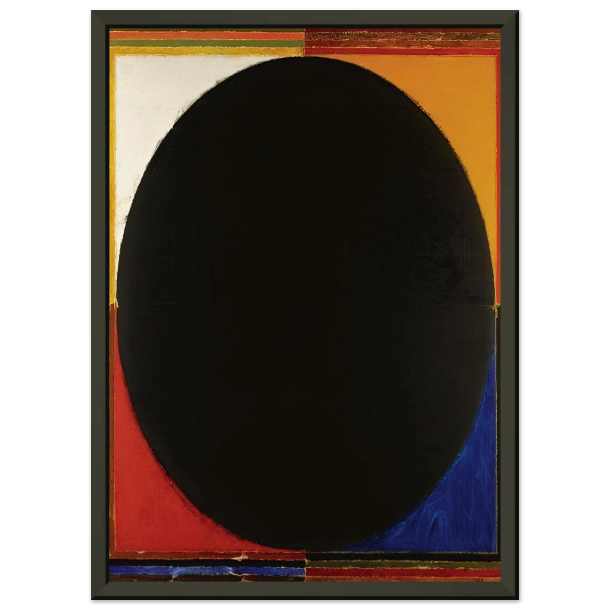 S H Raza  Bindu  1985 Framed Art Print  - Aluminum Frame - 60x80 cm / 24x32 inches